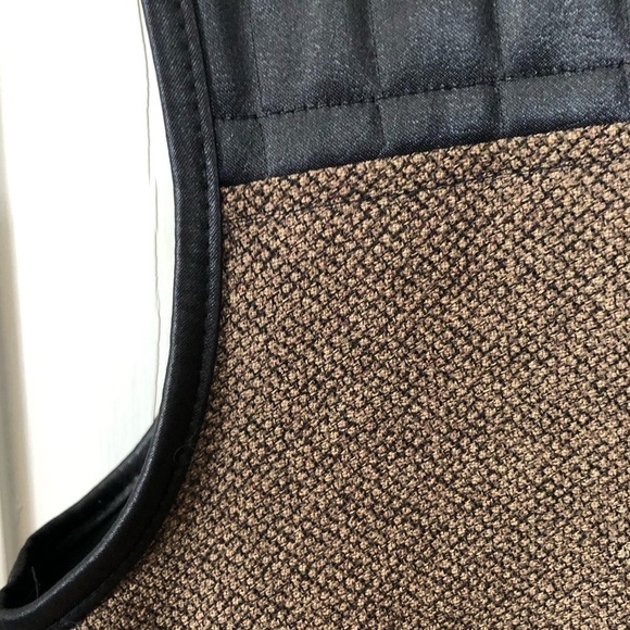 VINTAGE Quilted Tweed Travel Vest Medium Large - Picture 3 of 8